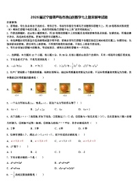 2026届辽宁省葫芦岛市连山区数学七上期末联考试题含解析