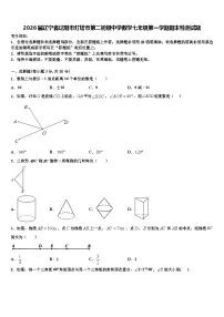 2026届辽宁省辽阳市灯塔市第二初级中学数学七年级第一学期期末检测试题含解析