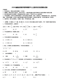 2026届南省洛阳市偃师县数学七上期末综合测试模拟试题含解析