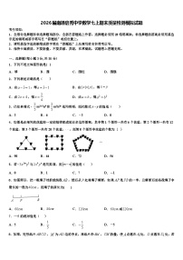 2026届南通启秀中学数学七上期末质量检测模拟试题含解析