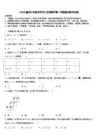 2026届内江市重点中学七年级数学第一学期期末联考试题含解析