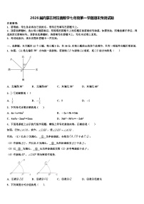 2026届内蒙古阿拉善数学七年级第一学期期末预测试题含解析