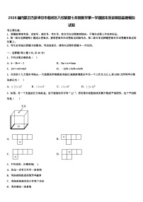 2026届内蒙古巴彦淖尔市临河区八校联盟七年级数学第一学期期末质量跟踪监视模拟试题含解析