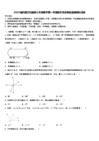 2026届内蒙古杭锦旗七年级数学第一学期期末质量跟踪监视模拟试题含解析