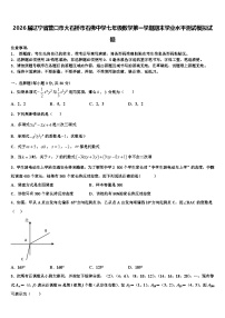 2026届辽宁省营口市大石桥市石佛中学七年级数学第一学期期末学业水平测试模拟试题含解析