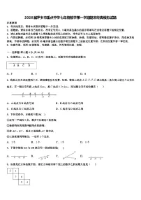 2026届萍乡市重点中学七年级数学第一学期期末经典模拟试题含解析