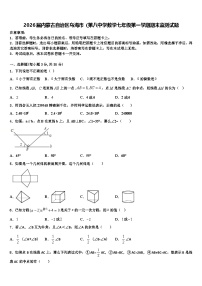 2026届内蒙古自治区乌海市（第八中学数学七年级第一学期期末监测试题含解析