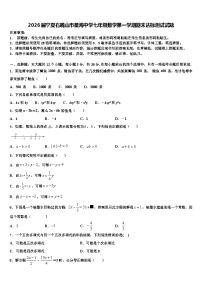 2026届宁夏石嘴山市星海中学七年级数学第一学期期末达标测试试题含解析