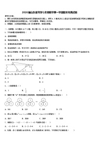 2026届山东省菏泽七年级数学第一学期期末经典试题含解析