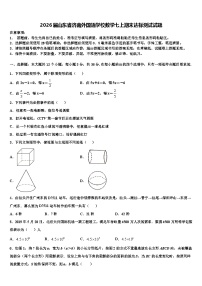 2026届山东省济南外国语学校数学七上期末达标测试试题含解析