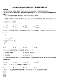 2026届山东省济南外国语学校数学七上期末监测模拟试题含解析