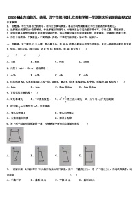 2026届山东省临沂、德州、济宁市部分县七年级数学第一学期期末质量跟踪监视试题含解析