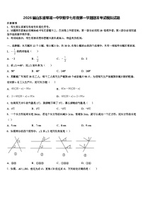 2026届山东省郓城一中学数学七年级第一学期期末考试模拟试题含解析