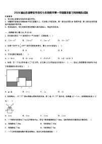 2026届山东省泰安市名校七年级数学第一学期期末复习检测模拟试题含解析