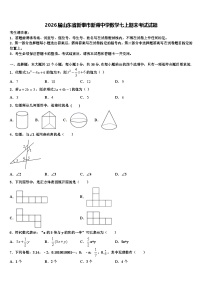 2026届山东省新泰市新甫中学数学七上期末考试试题含解析