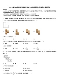 2026届山东省枣庄市薛城区临城七年级数学第一学期期末监测试题含解析