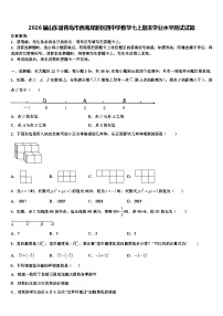 2026届山东省青岛市西海岸新区四中学数学七上期末学业水平测试试题含解析
