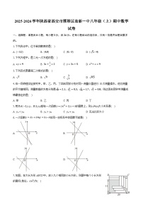 2025-2026学年陕西省西安市雁塔区高新一中八年级（上）期中数学试卷
