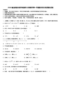 2026届山西省运城市垣曲县七年级数学第一学期期末综合测试模拟试题含解析