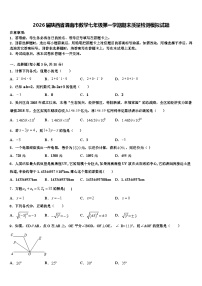 2026届陕西省渭南市数学七年级第一学期期末质量检测模拟试题含解析