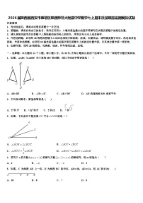 2026届陕西省西安市雁塔区陕西师范大附属中学数学七上期末质量跟踪监视模拟试题含解析