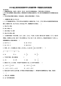 2026届上海市延安初级中学七年级数学第一学期期末达标检测试题含解析