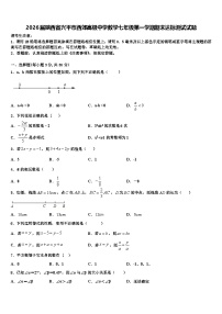 2026届陕西省兴平市西郊高级中学数学七年级第一学期期末达标测试试题含解析