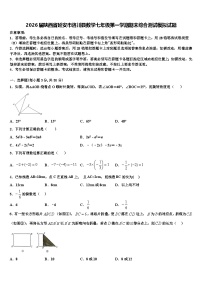 2026届陕西省延安市洛川县数学七年级第一学期期末综合测试模拟试题含解析