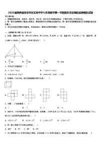 2026届陕西省延安市区实验中学七年级数学第一学期期末质量跟踪监视模拟试题含解析