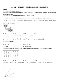 2026届上海市黄埔区七年级数学第一学期期末调研模拟试题含解析