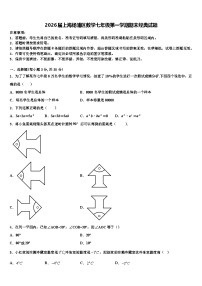 2026届上海杨浦区数学七年级第一学期期末经典试题含解析