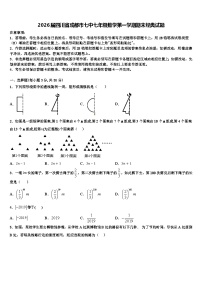 2026届四川省成都市七中七年级数学第一学期期末经典试题含解析
