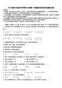 2026届绍兴市重点中学数学七年级第一学期期末教学质量检测模拟试题含解析