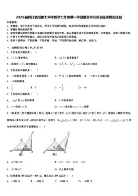 2026届四川省成都七中学数学七年级第一学期期末学业质量监测模拟试题含解析