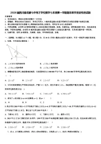 2026届四川省成都七中育才学校数学七年级第一学期期末教学质量检测试题含解析