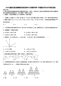 2026届四川省成都高新区四校联考七年级数学第一学期期末学业水平测试试题含解析