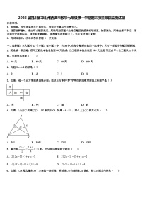 2026届四川省凉山州西昌市数学七年级第一学期期末质量跟踪监视试题含解析