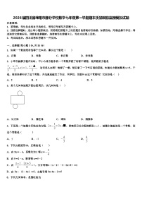 2026届四川省绵阳市部分学校数学七年级第一学期期末质量跟踪监视模拟试题含解析