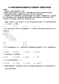 2026届四川省绵阳市东辰国际学校七年级数学第一学期期末统考试题含解析
