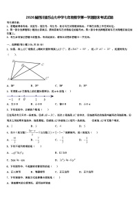 2026届四川省乐山七中学七年级数学第一学期期末考试试题含解析