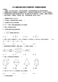 2026届四川省乐至县七年级数学第一学期期末经典试题含解析
