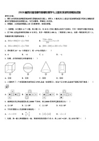 2026届四川省成都市新都区数学七上期末质量检测模拟试题含解析