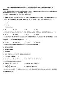 2026届四川省成都外国语学校七年级数学第一学期期末质量跟踪监视试题含解析