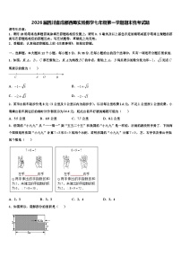 2026届四川省成都西蜀实验数学七年级第一学期期末统考试题含解析