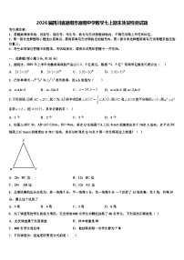 2026届四川省德阳市德阳中学数学七上期末质量检测试题含解析