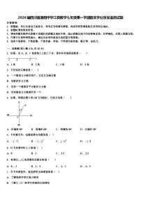 2026届四川省德阳中学江县数学七年级第一学期期末学业质量监测试题含解析