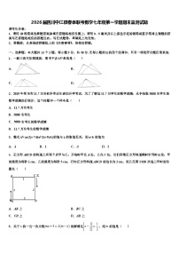 2026届四川中江县春季联考数学七年级第一学期期末监测试题含解析