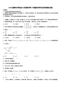 2026届泰安市泰山区七年级数学第一学期期末教学质量检测模拟试题含解析