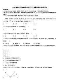 2026届天津市东丽区名校数学七上期末教学质量检测试题含解析