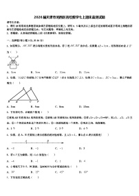 2026届天津市河西区名校数学七上期末监测试题含解析